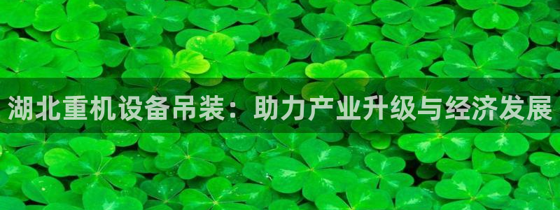顺盈2娱乐注册平台：湖北重机设备吊装：助力产业升级与经济发展