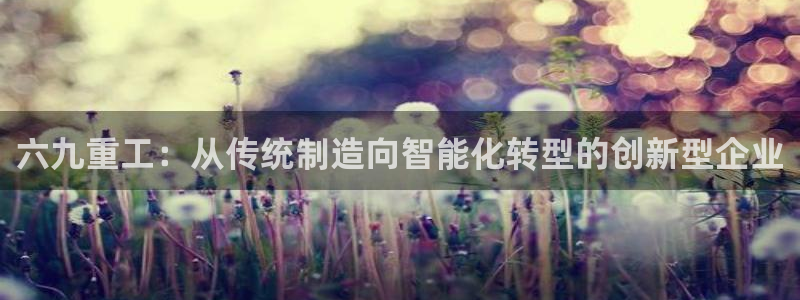 顺盈娱乐登录：六九重工：从传统制造向智能化转型的创新型企业