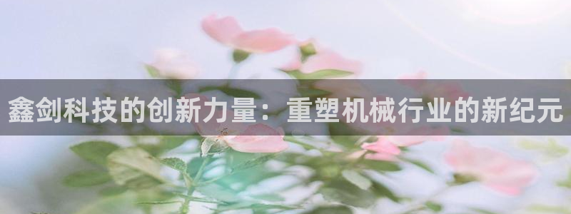 顺盈娱乐官网：鑫剑科技的创新力量：重塑机械行业的新纪元