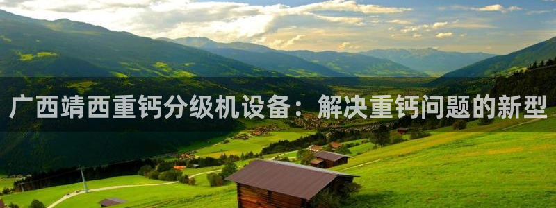 顺盈娱乐下载安装官方版：广西靖西重钙分级机设备：解决重钙问题
