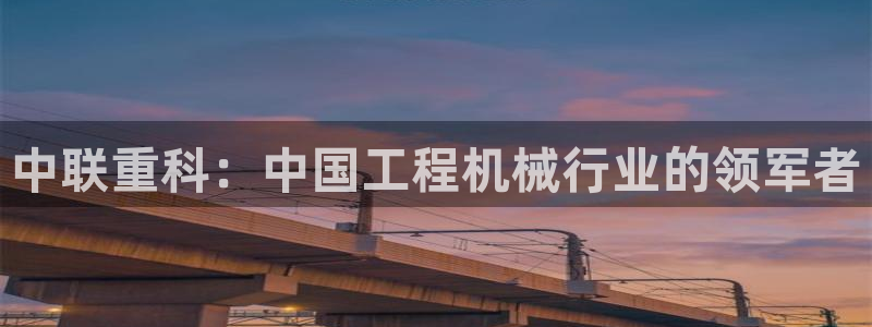 清远顺盈娱乐集团工作：中联重科：中国工程机械行业的领军者