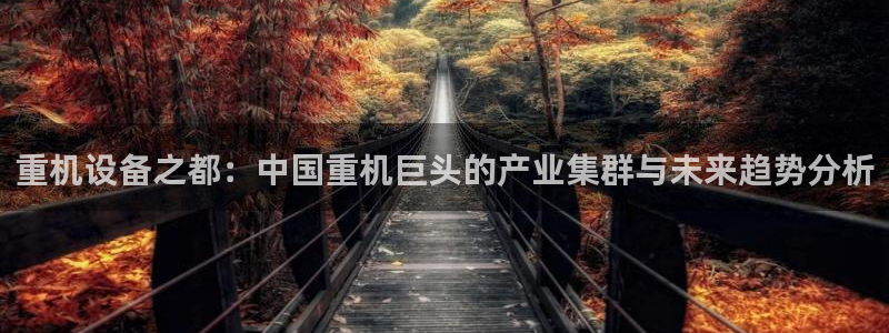 顺盈娱乐主管去判官333OO：重机设备之都：中国重机巨头的产