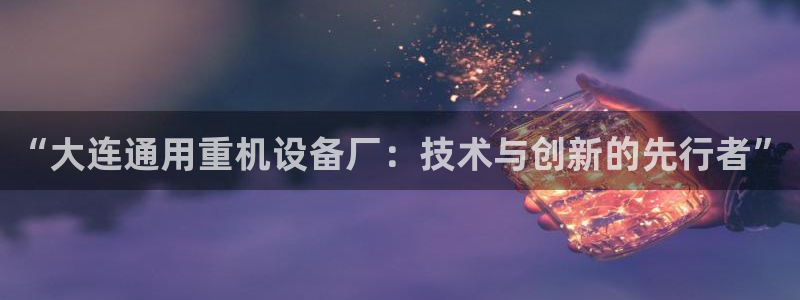 顺盈娱乐彩票官网查询：“大连通用重机设备厂：技术与创新的先行