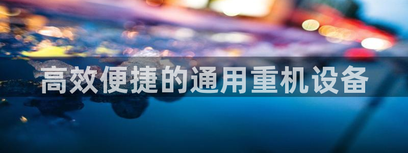 顺盈娱乐平台下载安装：高效便捷的通用重机设备