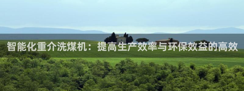 清远顺盈娱乐城：智能化重介洗煤机：提高生产效率与环保效益的高